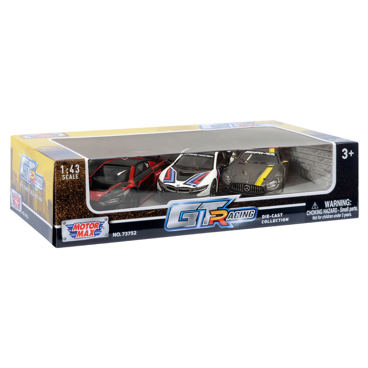 Set 3 Masinute Metalice Motormax GT Racing 1:43