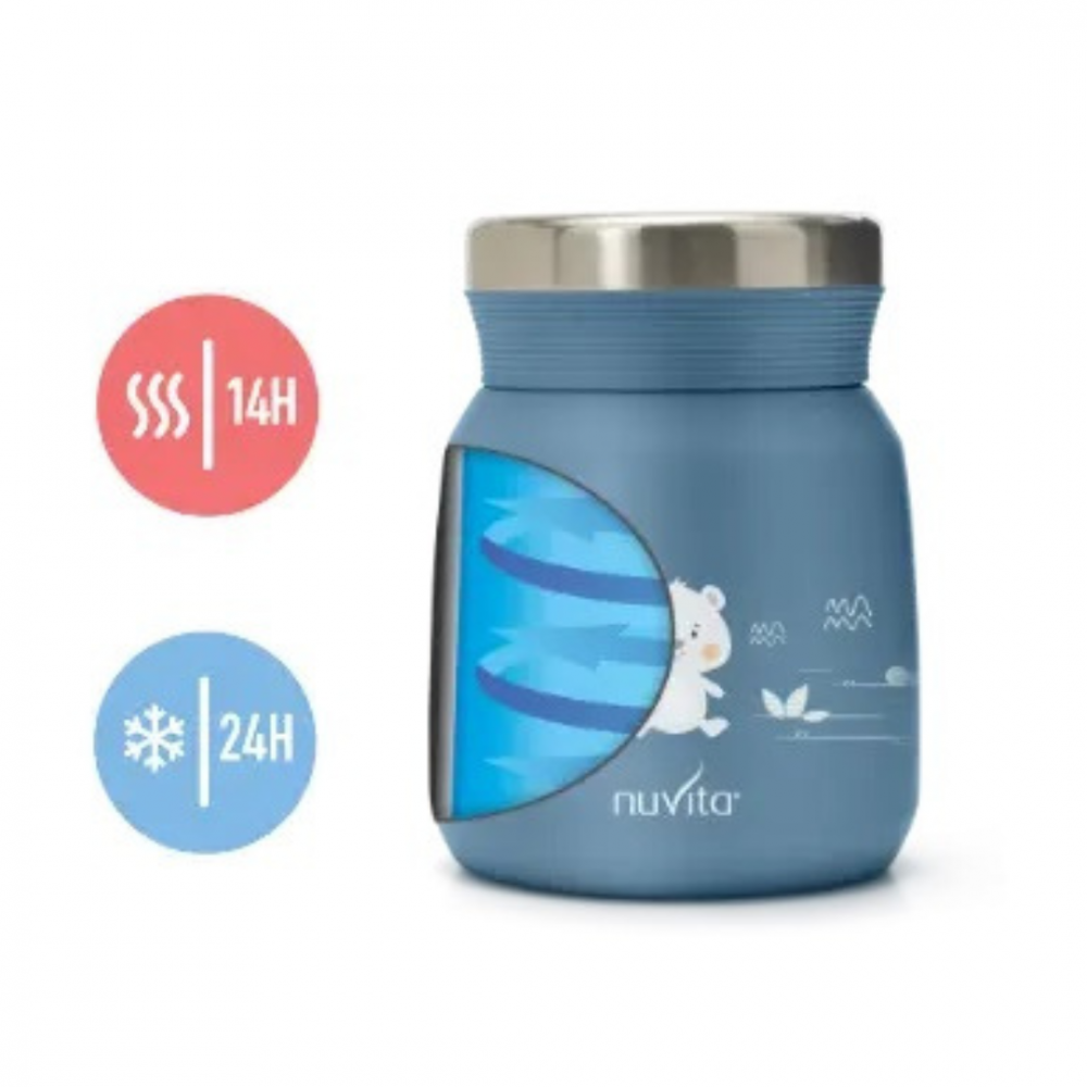 Termos Nuvita 300ml Alimente - Oțel Inoxidabil - imagine 2