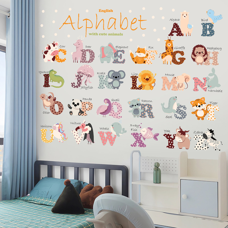 Sticker Alfabet Animale Sipo - Decorativ și Educativ - imagine 5