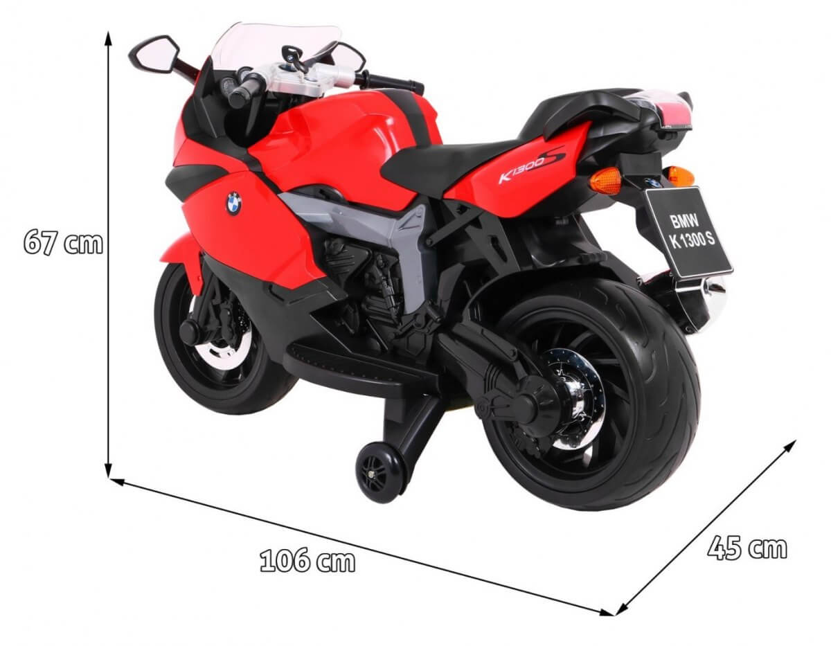 Motocicleta Electrica BMW K1300S Rosu pentru Copii - imagine 2