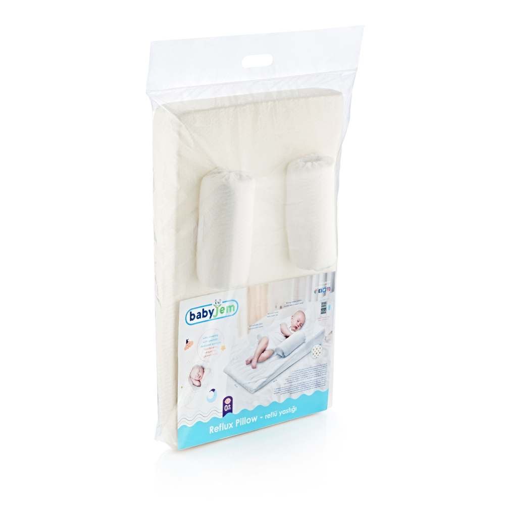 Pozitionator Babyjem Anti-Reflux Alb, Plan Inclinat