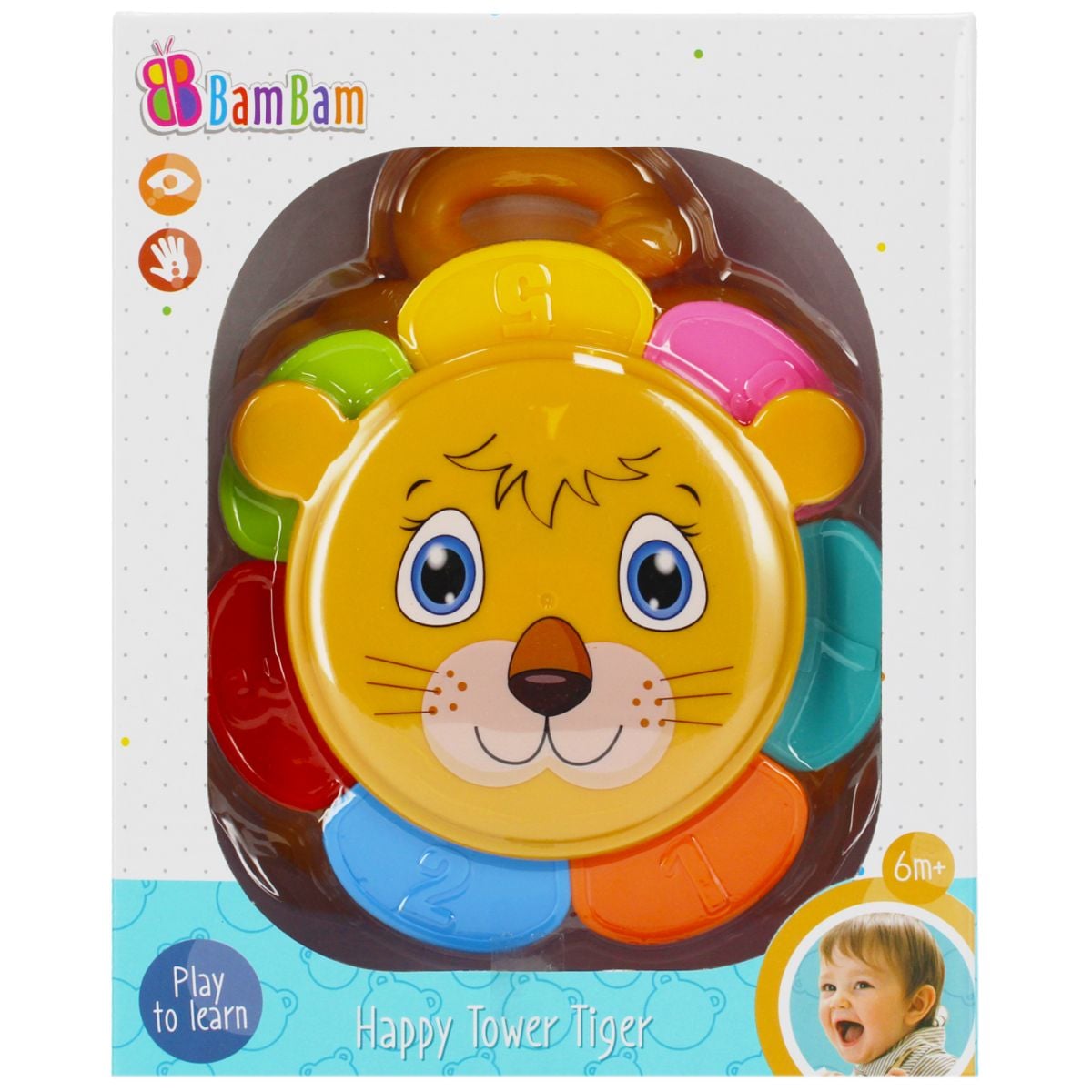 Jucarie Stivuit Bambam Turn Tigru 6m+