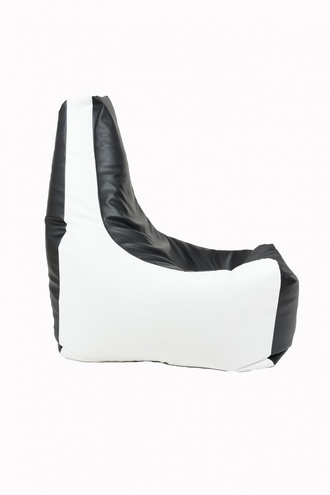 Fotoliu Pufrelax Evo XL Black & White, Confort Premium - imagine 5