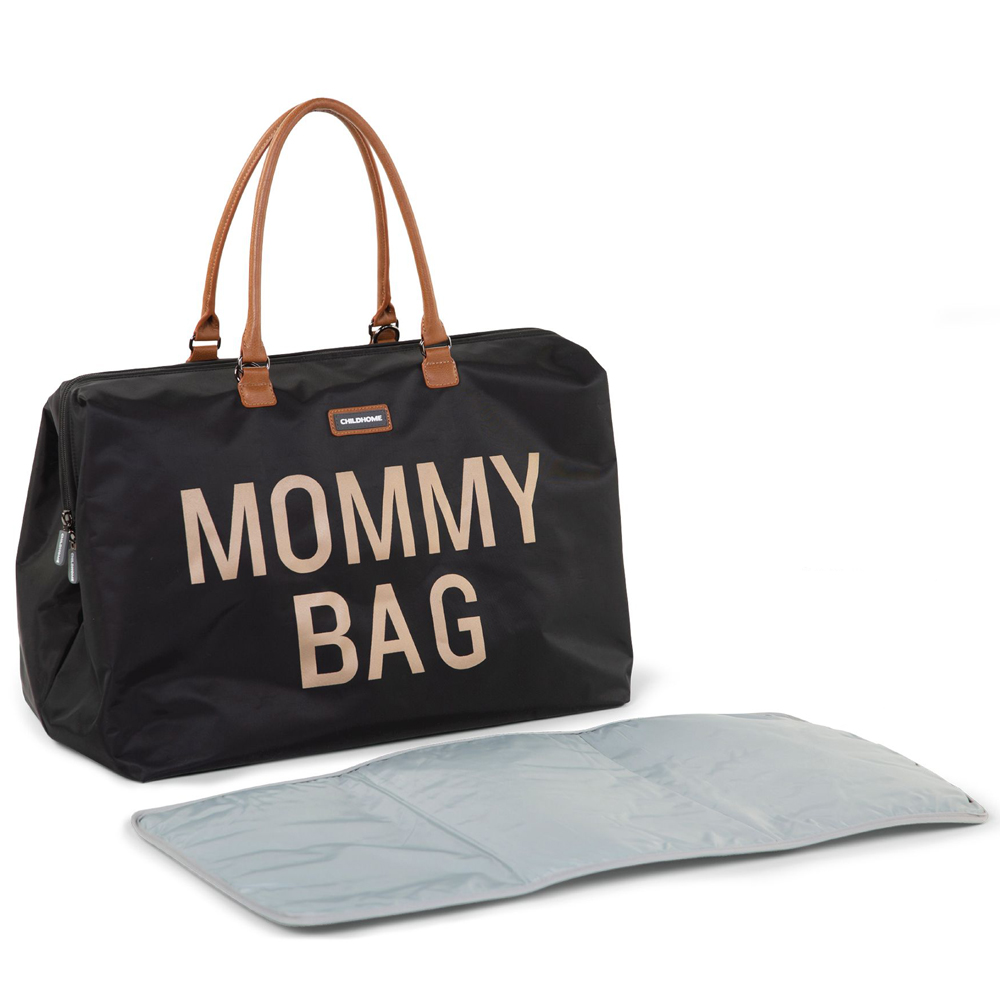 Geanta de infasat Mommy Bag Negru | Childhome - imagine 2