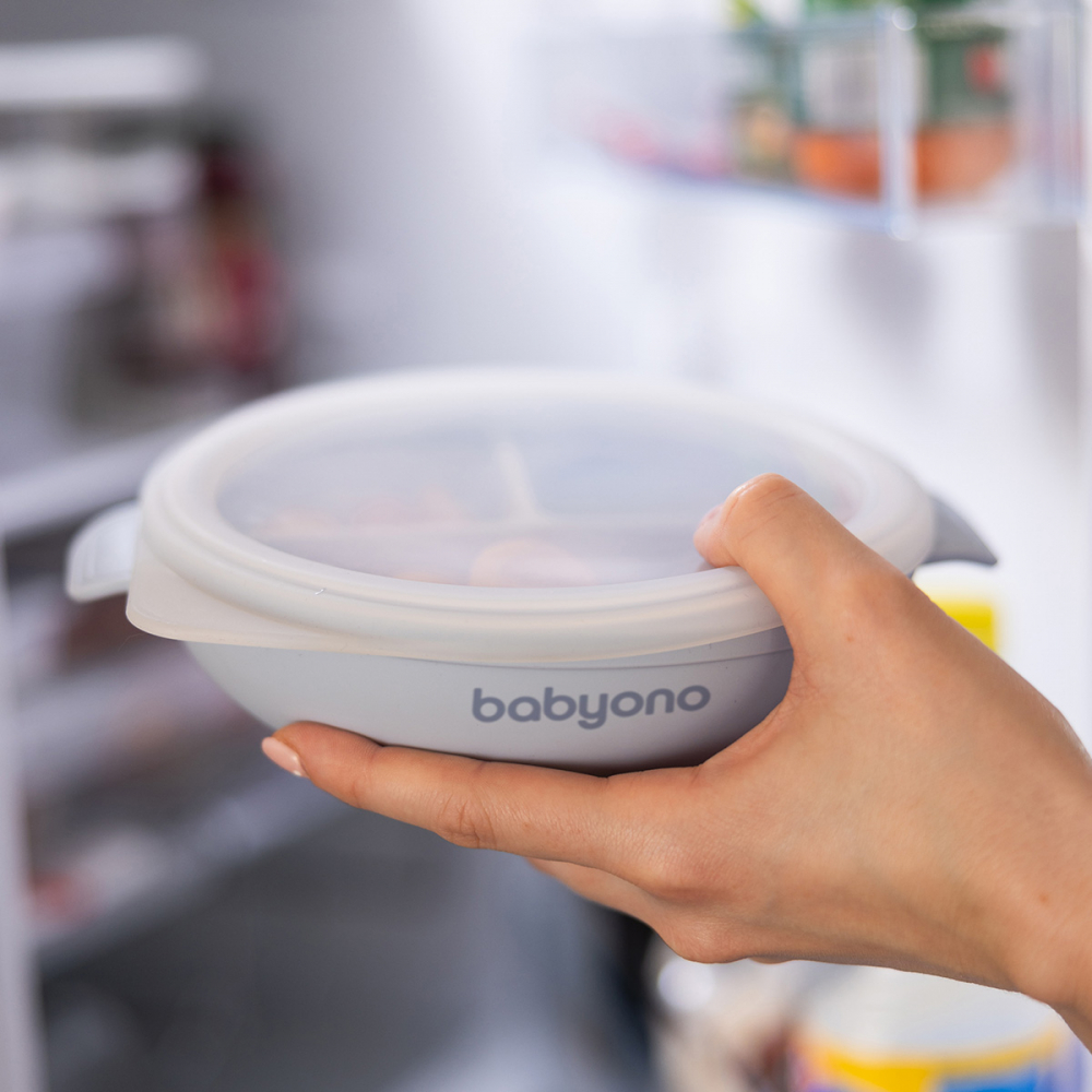 Farfurie Babyono cu Ventuza 3 Compartimente - imagine 4