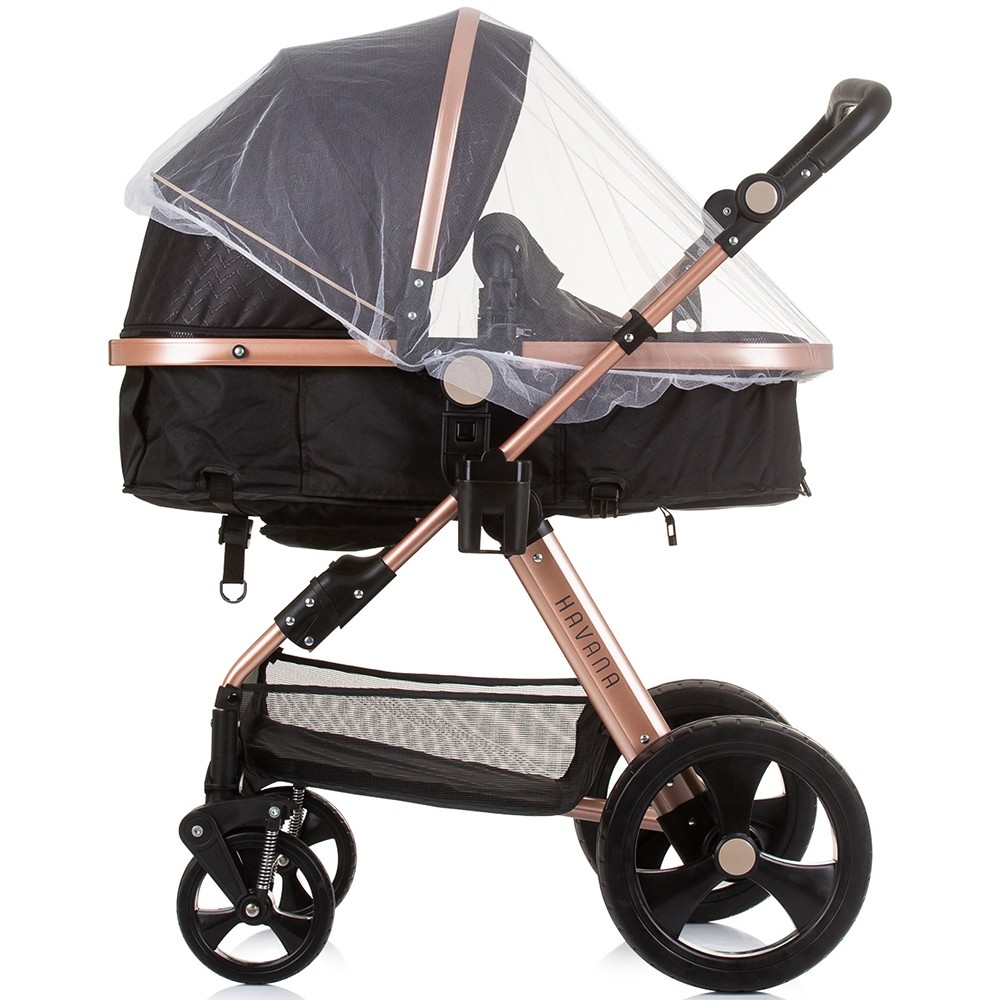 Carucior Chipolino Havana 2 in 1 Obsidian Gold - imagine 11