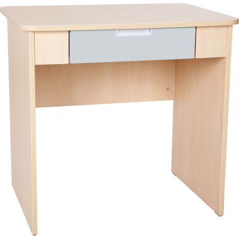 Birou Quadro Gri cu Sertar | Moje Bambino