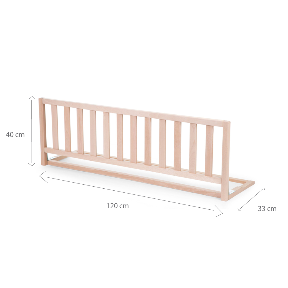 Barieră protecție pat 120 cm Fag Childhome - imagine 3