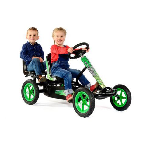 Dino Cars Speedy BF1 Kart Pedale Negru-Verde - imagine 7