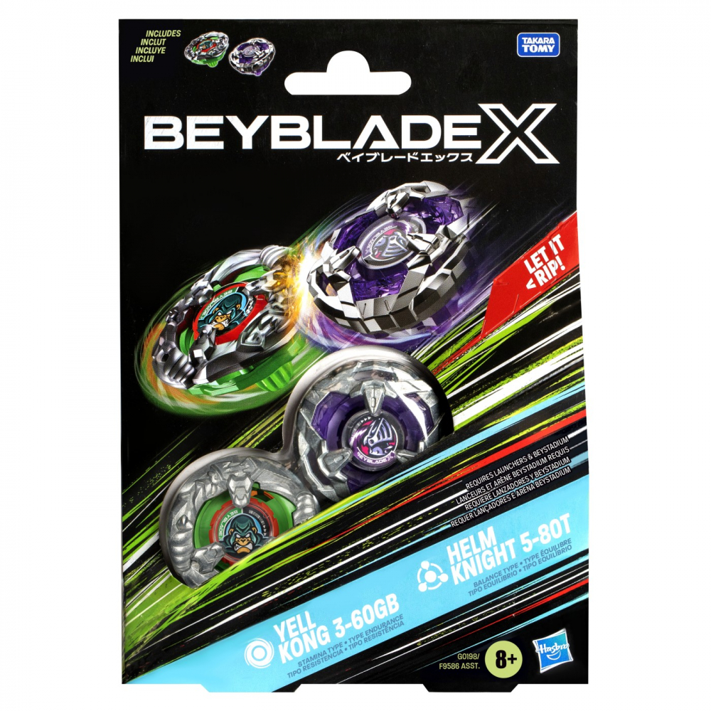 Beyblade X Set Duo Yell Kong & Helm Knight Hasbro