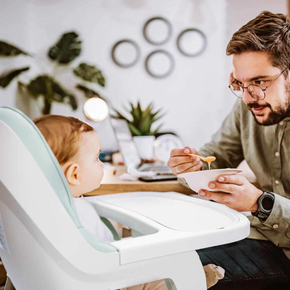 Scaun Masa BabyGo Skandi Green Transformabil - imagine 5