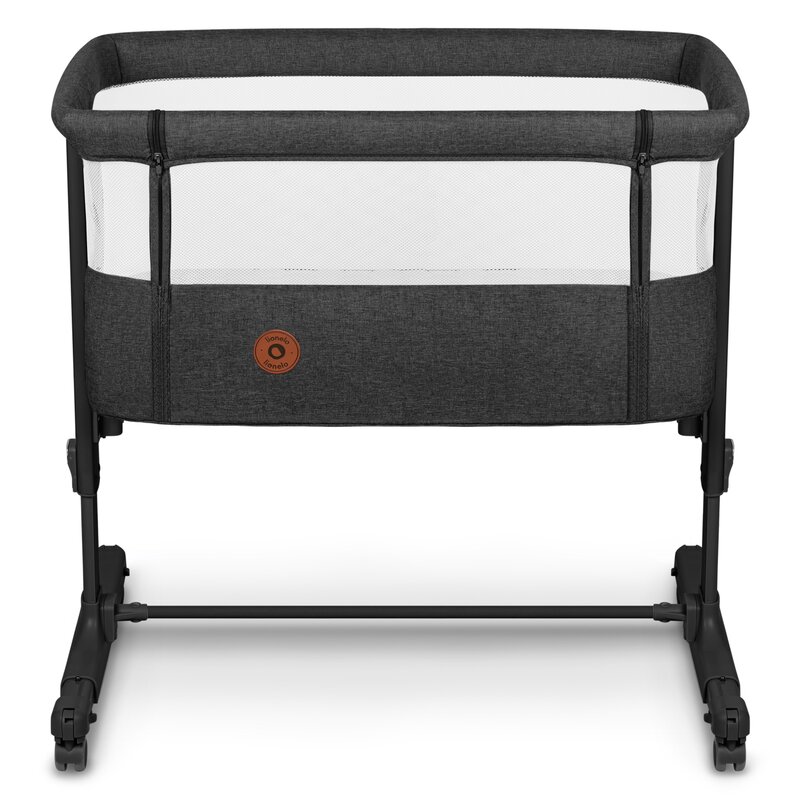 Pătuț Co-Sleeper 3 în 1 Lionelo Aurora, Gri Închis - imagine 5