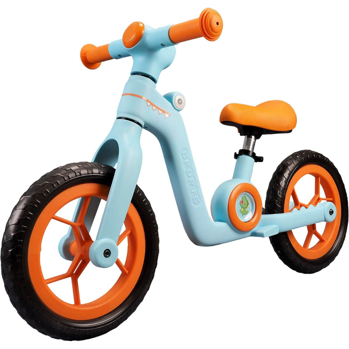 Bicicleta fara pedale Action One Little Dino, 12 inch
