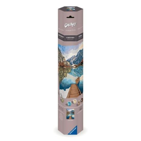 Pictura pe Numere Canvas | Ravensburger Vedere la Lac - imagine 3