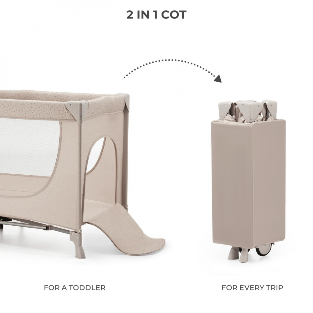 Patut Travel Kinderkraft Joy2 beige - 2in1 Pliabil