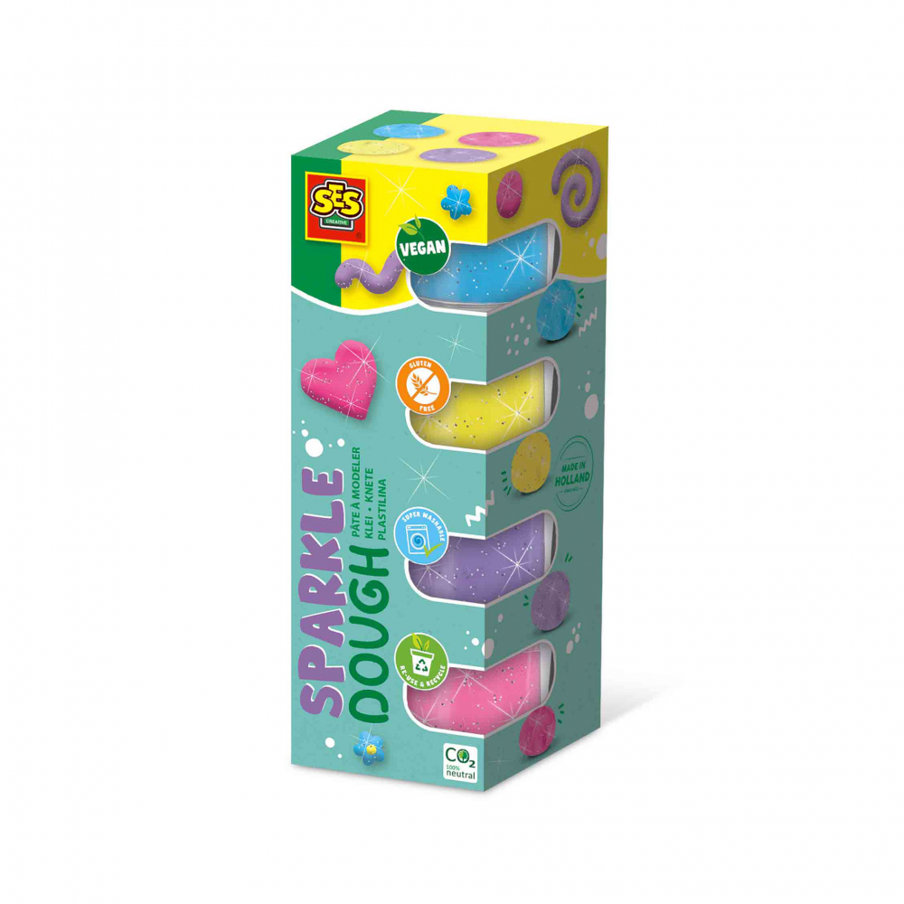 Plastilina Vegana cu Sclipici Feel Good Ses Creative