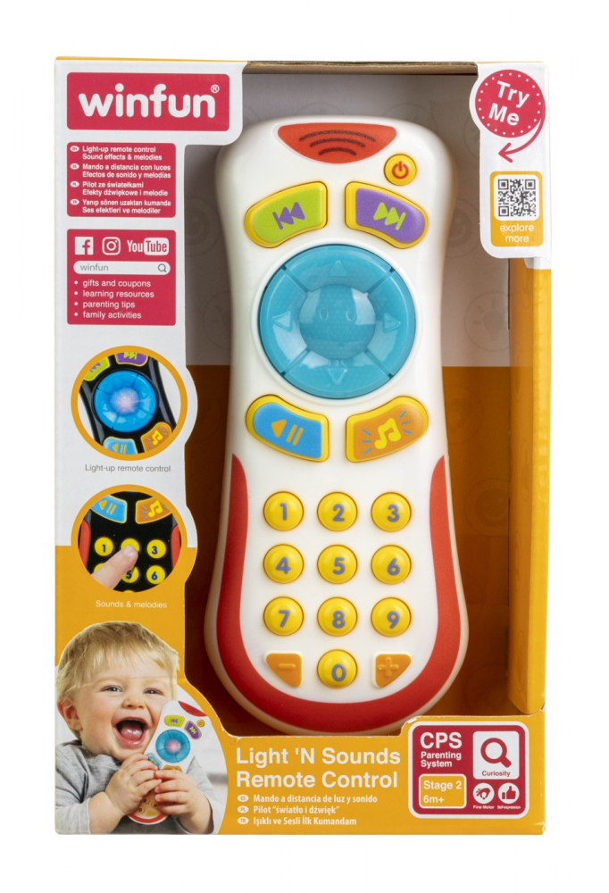 Winfun Telecomanda Educativa Bebelusi Sunete Lumin