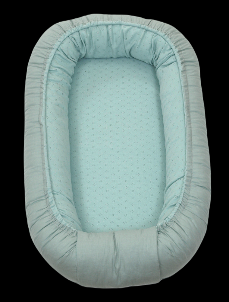 Suport dormit Babynest Amy 70x45 cm, reversibil, tricot - imagine 5