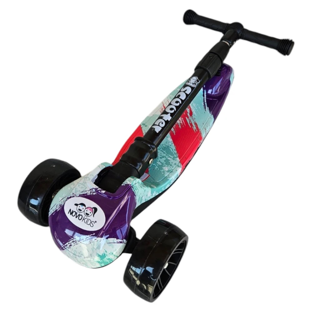 Trotineta Novokids Mini Scooter 8150 Roti Luminoase - imagine 3