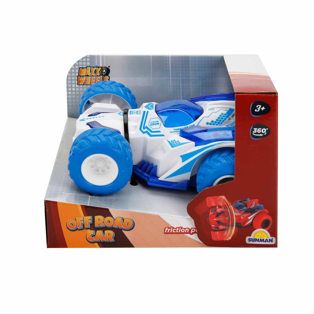 Mașină Teren Maxx Wheels 360°, Albastru