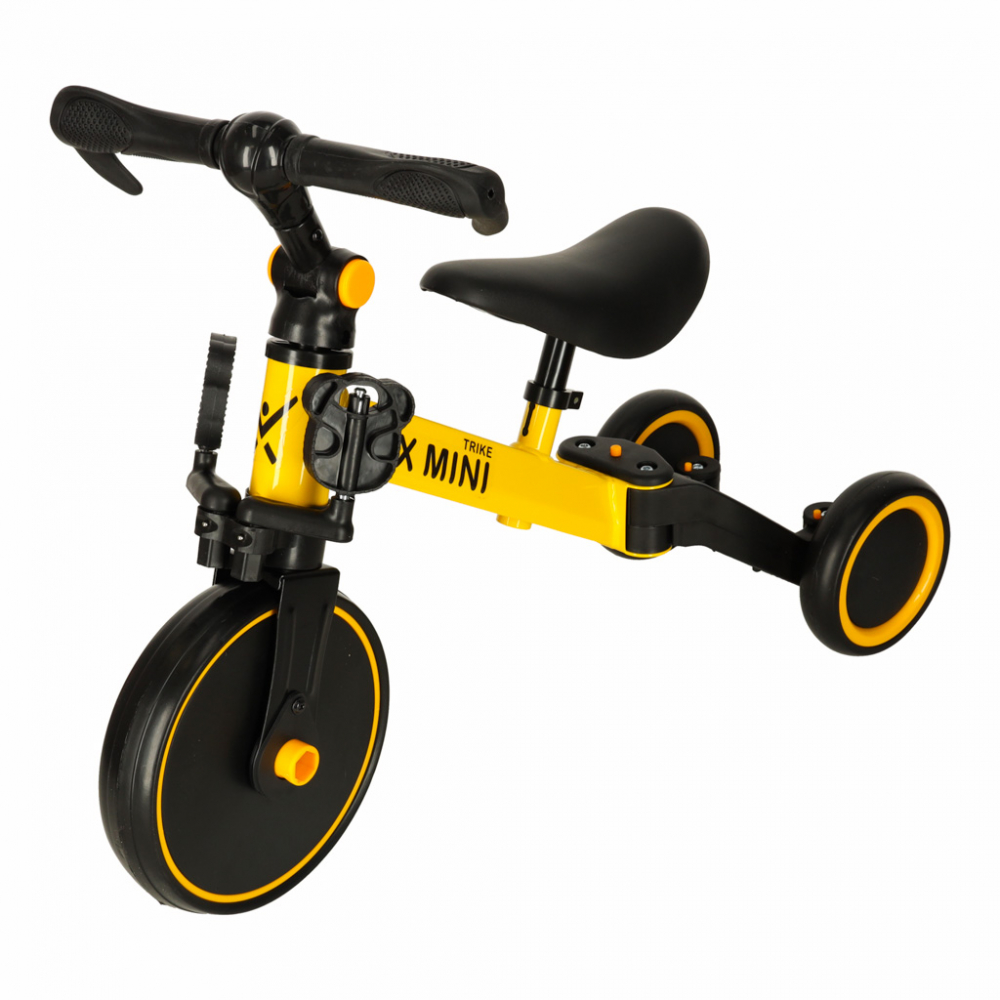 Tricicleta Ikonka Trike Fix Yellow 3 in 1 - imagine 8