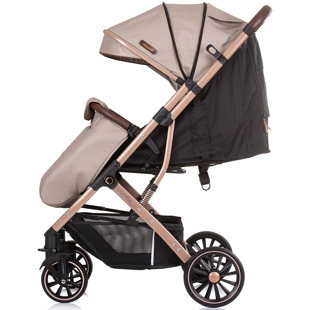 Carucior Chipolino Combo Golden Beige, 0-22kg - imagine 5