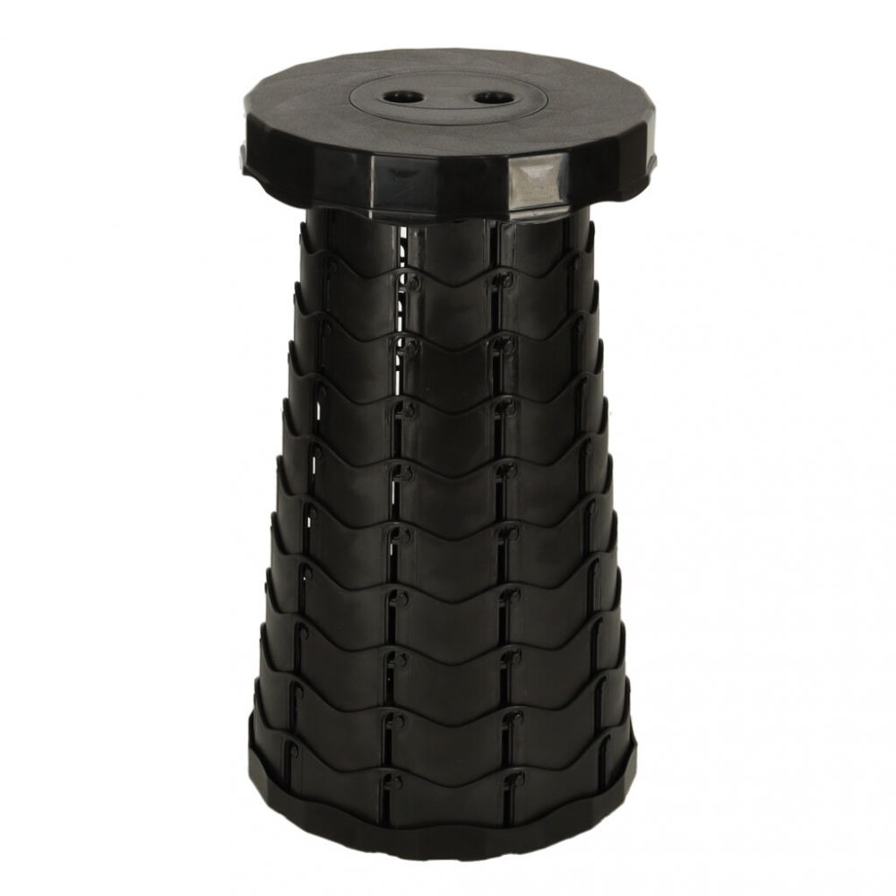 Scaun Telescopic Pliabil Ikonka, 24 cm, Negru
