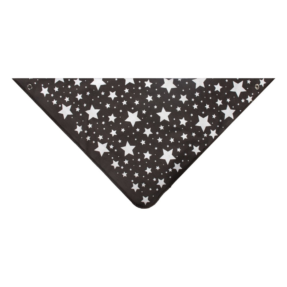 Bavetică Esarfă SeviBebe Grey Stars, Bumbac 100% - imagine 2
