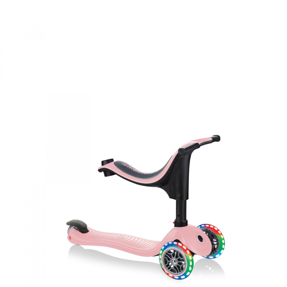 Globber Go-Up Sporty 3in1 Roz Pastel LED - imagine 5
