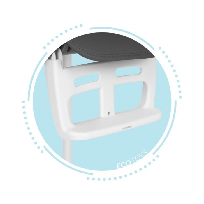 Scaun de masă 3 în 1 Ecotoys HA-009 Gri, Modular