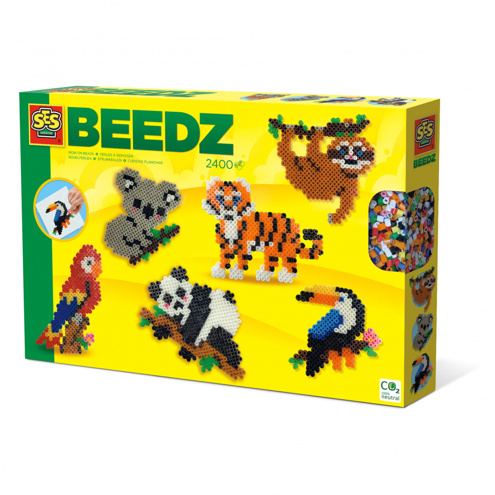 Set Margele de Calcat Animale Jungle, Ses Creative