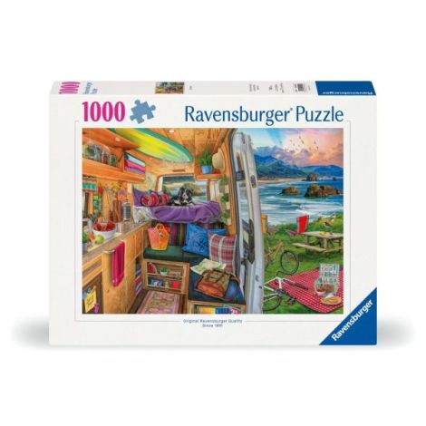 Puzzle 1000 Piese Ravensburger Priveliste Rulota - imagine 2