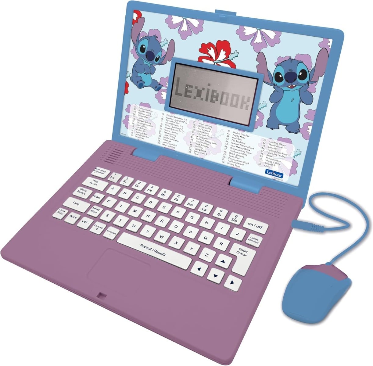 Laptop Lexibook Disney Stitch, 124 Activități
