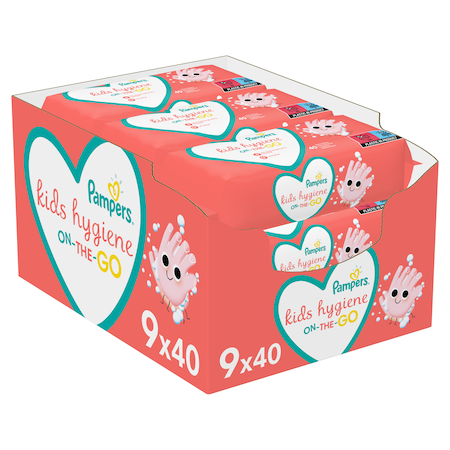 Servetele umede Pampers, 9x40, Igiena instant - imagine 3