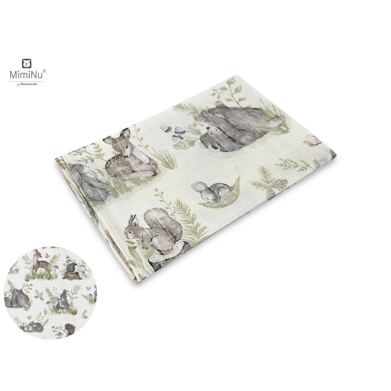 Scutec Tetra Miminu Bumbac 70x80 cm Calm Forest - imagine 3