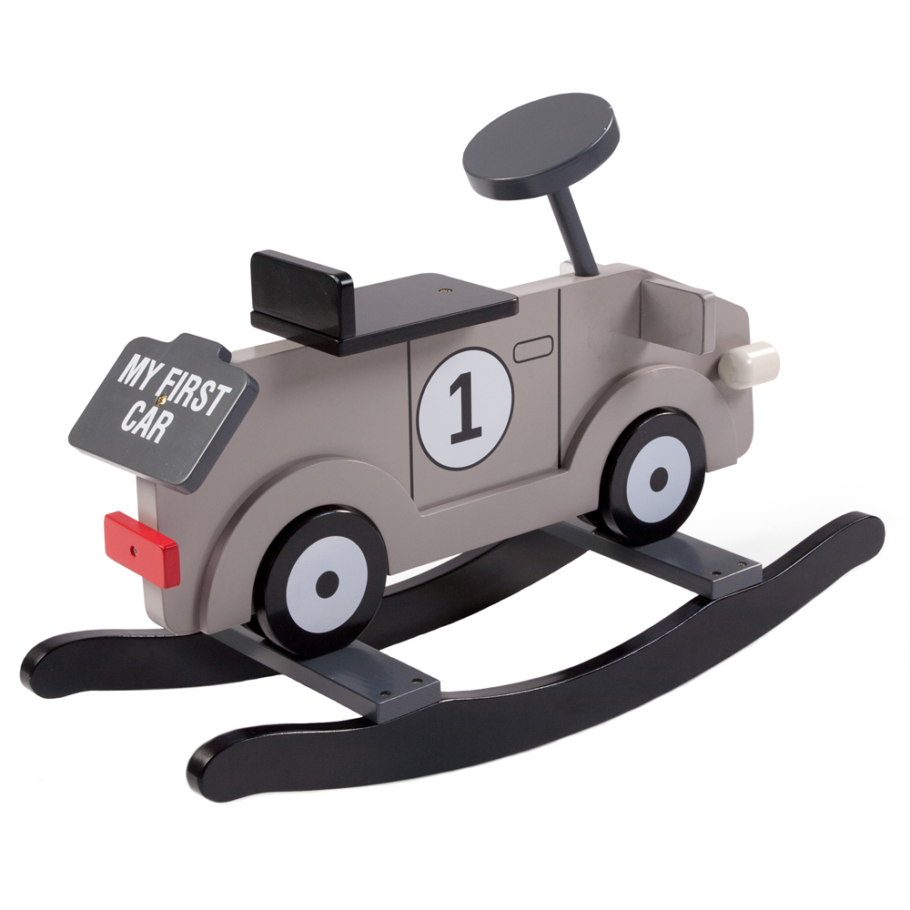 Balansoar Childhome My First Car Gri MDF - imagine 4