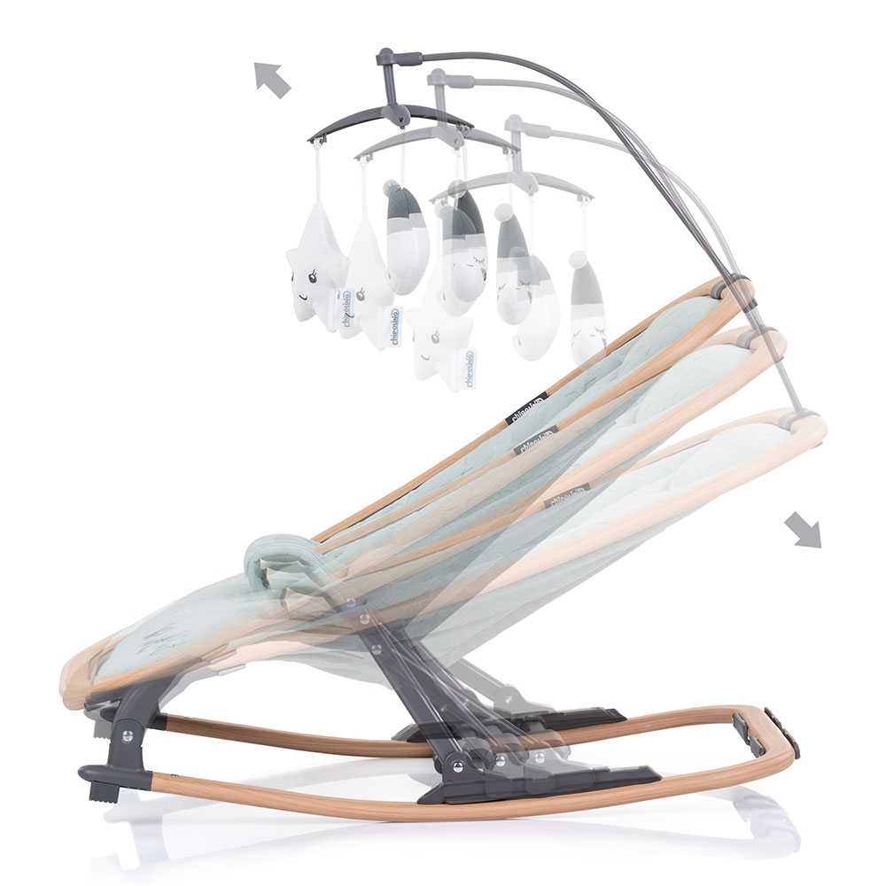Scaunel balansoar Chipolino Velvet Aloe Wood - imagine 2