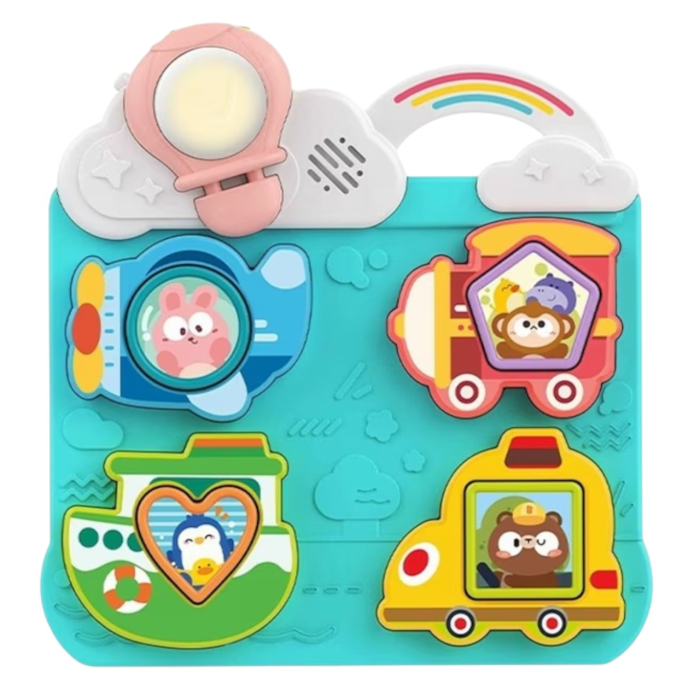 Jucarie Interactiva Huanger Transport Puzzle 18 Luni+