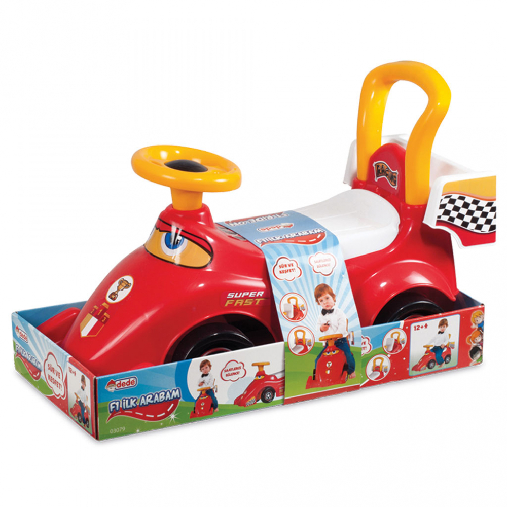 Mașinuță Dede F1 fără pedale, cu spațiu depozitare - imagine 2