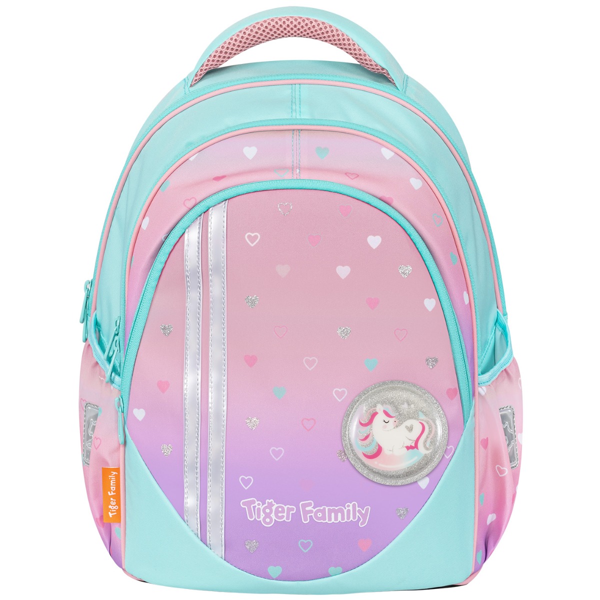 Ghiozdan Tiger Family Champ Peach Waves, Ergonomic
