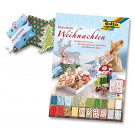 Set Carton Imprimat Crăciun Folia Paper, 20 foi