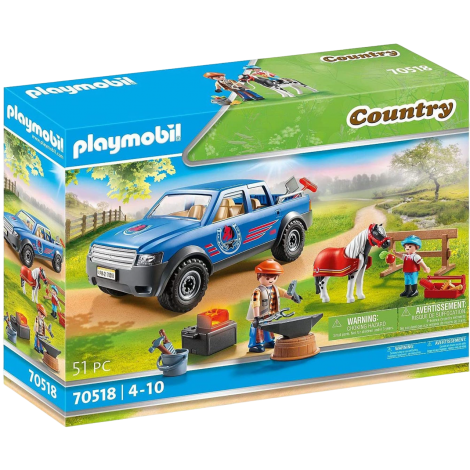 Playmobil Mașină Potcovire Cai | Jucarie Interactivă