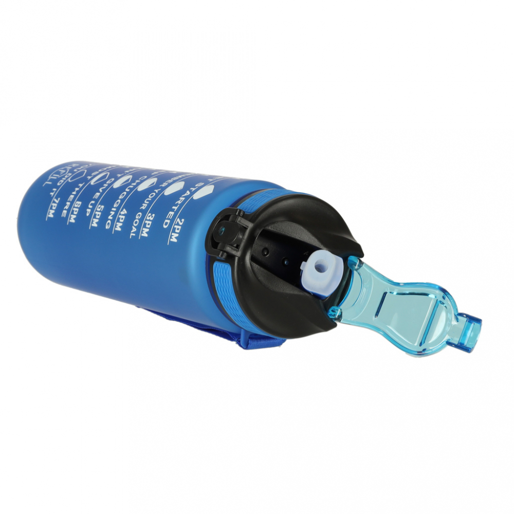 Sticla apa gradata Ikonka Blue, 1L | Sport & Hidratare - imagine 7