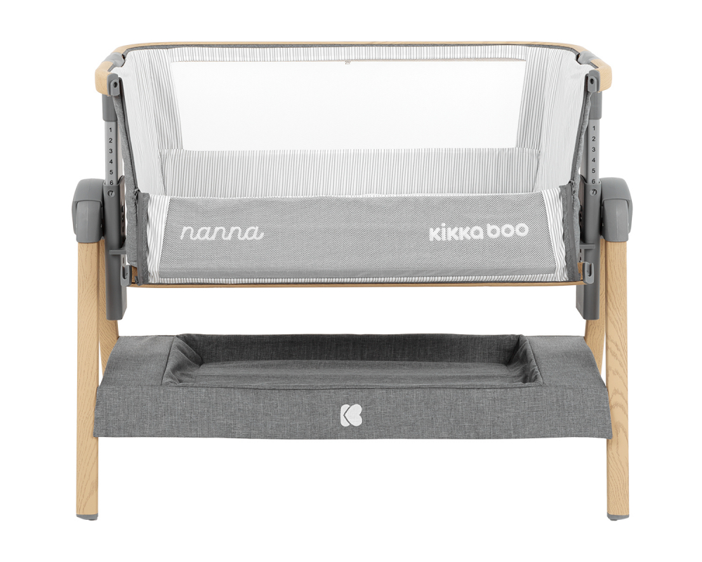 Patut Co-Sleeper KikkaBoo Nanna Dark Grey - imagine 10