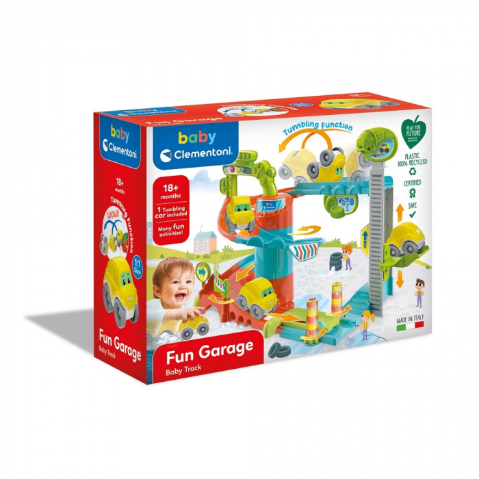 Set Clementoni Garaj cu Pista de Masini