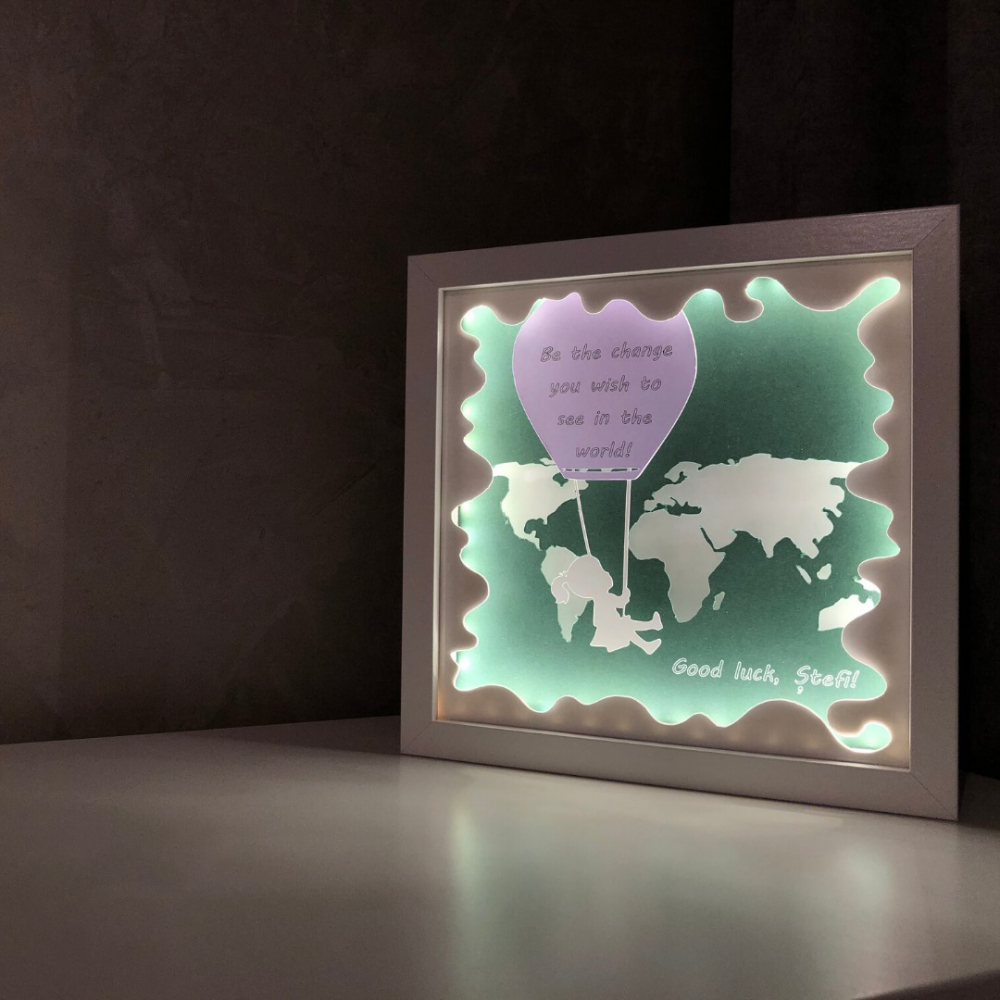 Tablou Luminos Fetita 043 - Noorhandmadeatelier