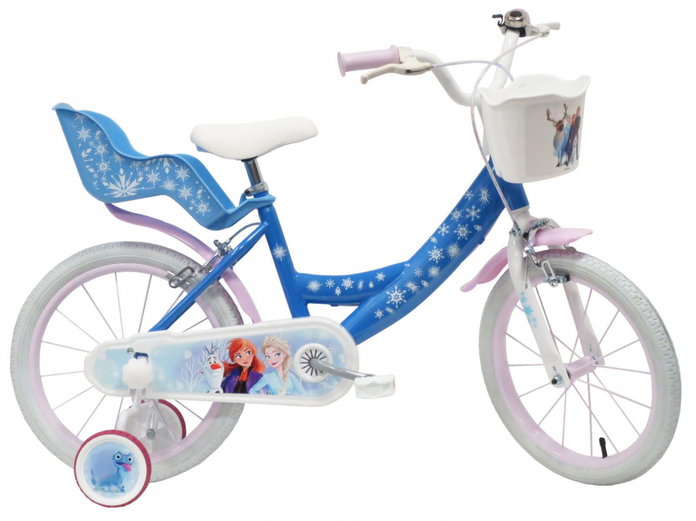 Bicicleta Denver Disney Frozen 16 inch cu Suport Păpuși