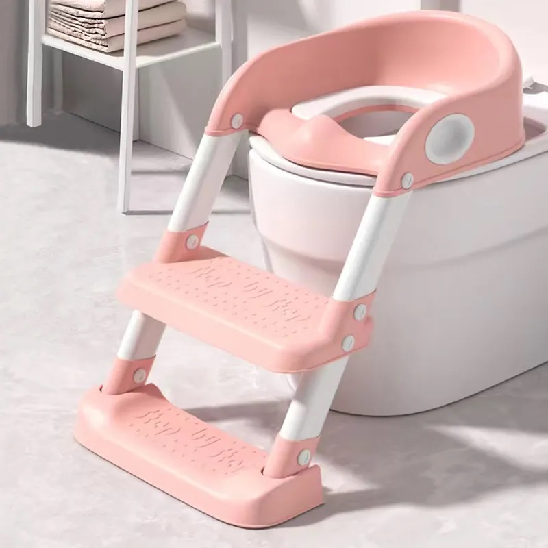 Reductor Toaleta Little Mom Pink cu Scarita