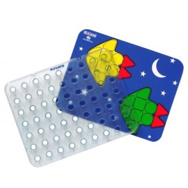 Set 6 Tablite Transparente Superpegs Miniland - imagine 2