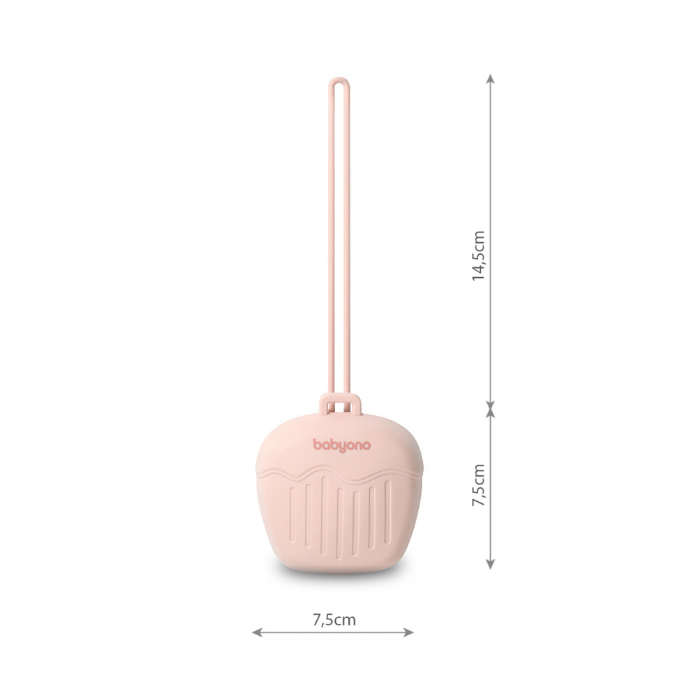 Husa Silicon Babyono Roz Protecție Suzetă - imagine 7